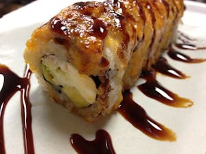 Cheesy Gold Dragon Roll Image