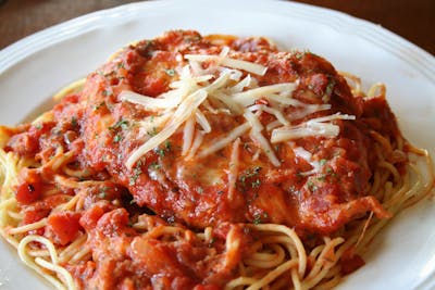 Order Eggplant Parmigiana  food online from SAL'S NY PIZZA store, Chesapeake on bringmethat.com