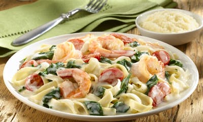 Order Fettuccine Alfredo with Shrimp  food online from SAL'S NY PIZZA store, Chesapeake on bringmethat.com