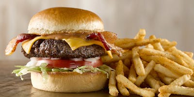 Order NY Deluxe Cheeseburger  food online from SAL'S NY PIZZA store, Chesapeake on bringmethat.com