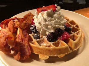 Belgian Waffle & Fresh Berries Image