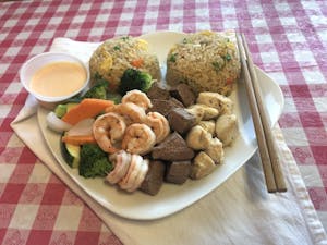 H9. Chicken, Steak & Shrimp Hibachi 鸡 牛 虾 Image