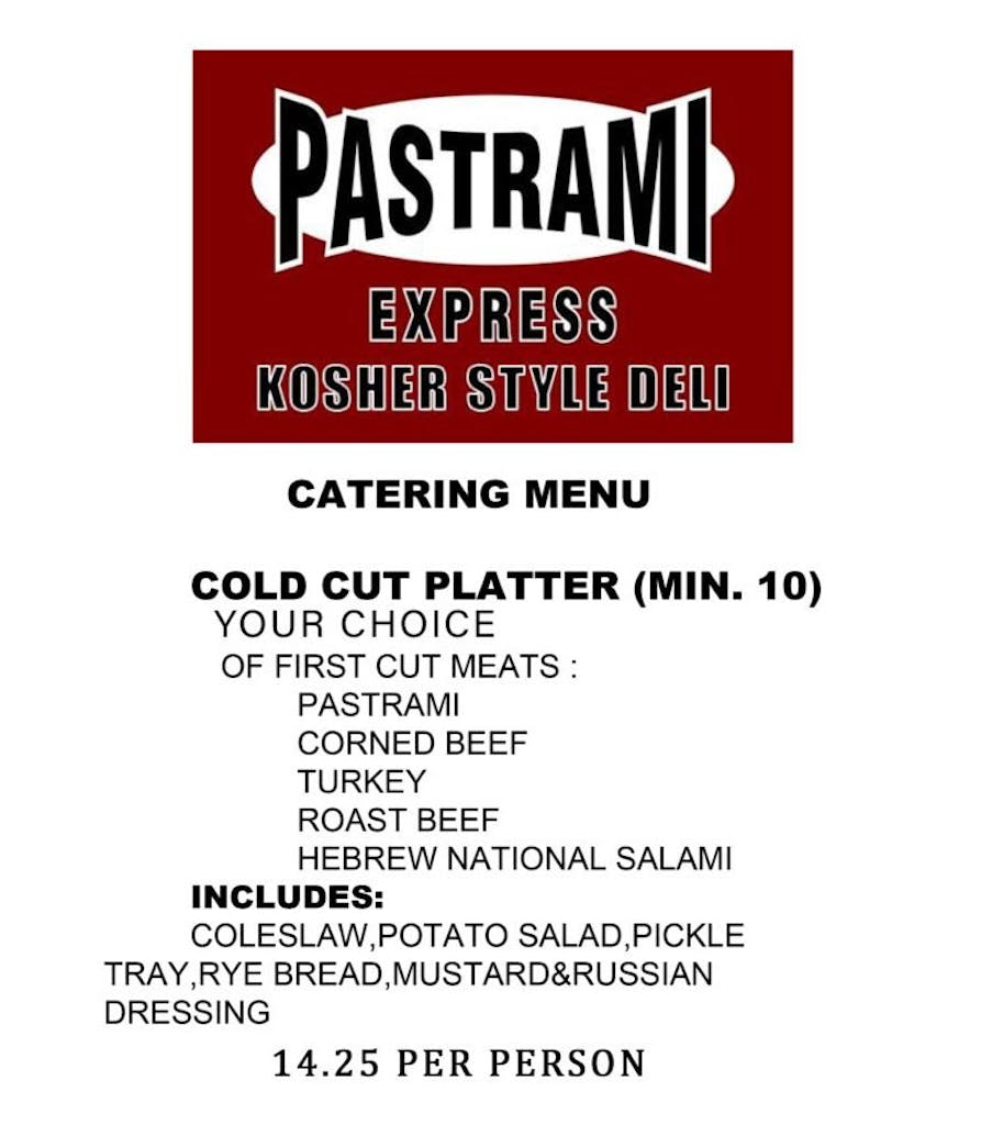 Catering Pastrami Express