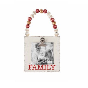 Friends Wood Bead Photo Ornament Image