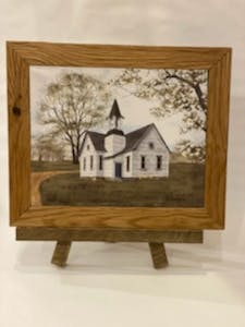 "Let go and let God" Wood framed canvas Image