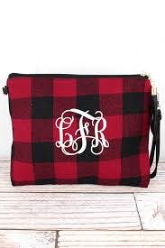 Red and Black Rustic Retreat Crossbody Clutch Image