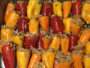Stuffed mini bell pepper Image
