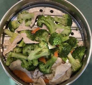 Sliced Chicken with Broccoli Image