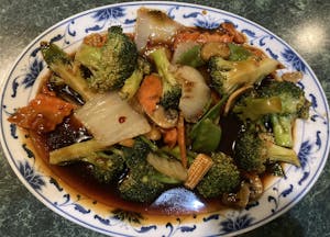 Sauteed Mixed Vegetables with Brown Sauce Image