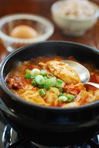 Order Seafood Tofu Soup food online from Jang Dok Dae store, Queens on bringmethat.com