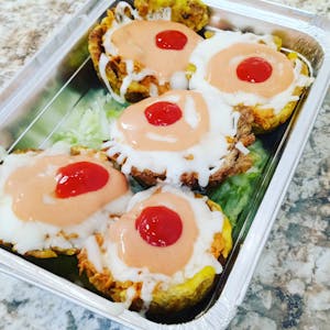 MOFONGUITOS (TRADITIONAL DOMINICAN FRIED & FILLED PLANTAINS Image