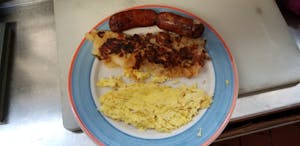 Order Two Eggs, Any Style with Sausage food online from The Classic Diner store, Richmond Hill on bringmethat.com