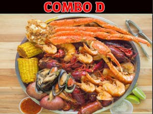 Combo D - Shrimp, Crawfish, Crab Legs & Green Mussels Image