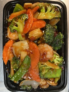 102. Shrimp & Scallops with Garlic Sauce 鱼香干贝虾 Image