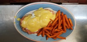 Order Eggs Benedict food online from The Classic Diner store, Richmond Hill on bringmethat.com