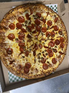 Friday special 2 large 2 topping with bread stick and 2 lit soda for Image