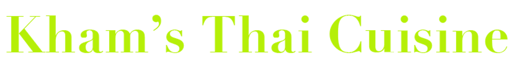 Kham's Thai Cuisine Logo