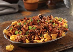 Brisket Chili Frito Pie Stack. Image