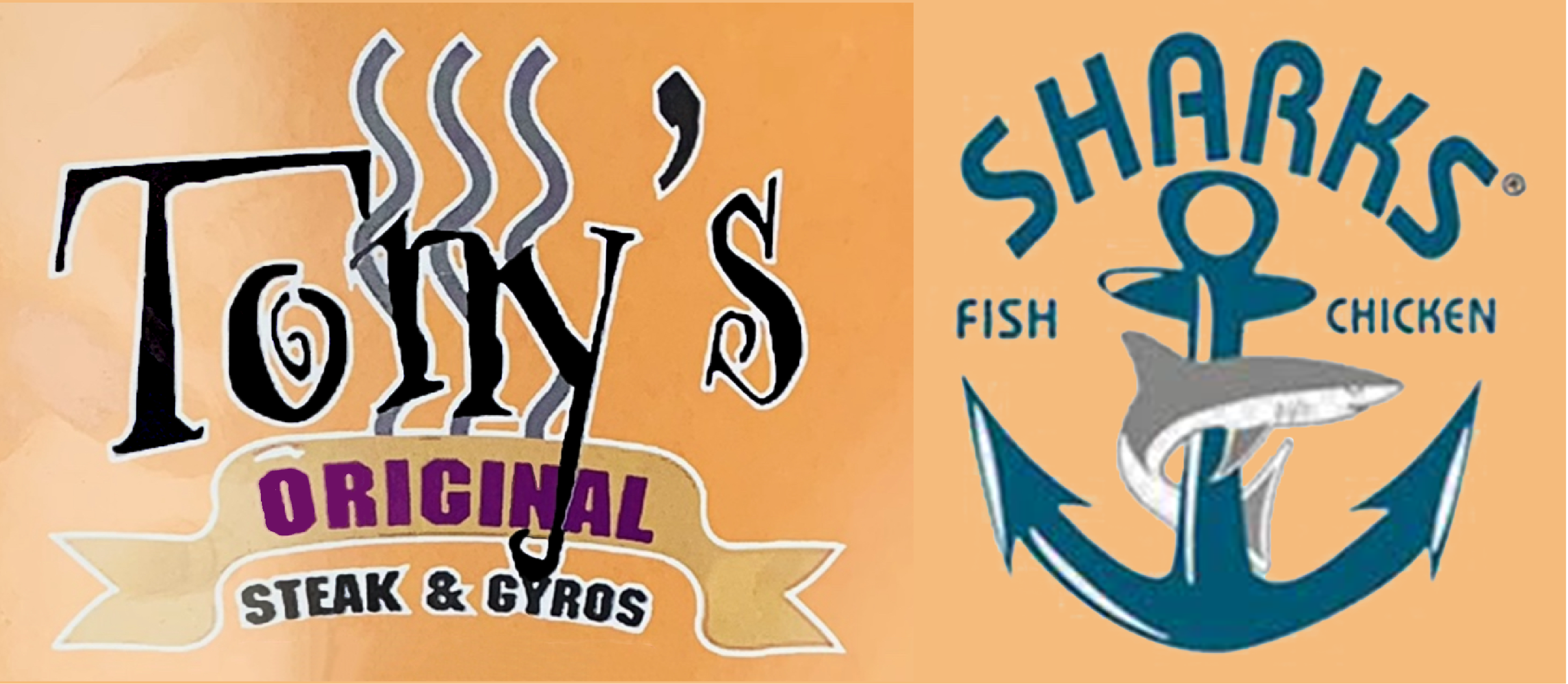Shark's Fish and Tony's Grill of Hillside Logo