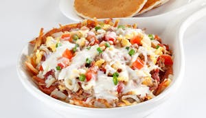 Order Carnitas Queso Skillet (1040 cal) food online from Jimmy Egg store, Tahlequah on bringmethat.com