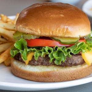 Order All-American Cheeseburger (890-1000 cal) food online from Jimmy Egg store, Tahlequah on bringmethat.com