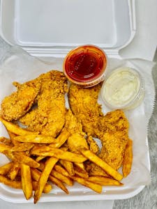 Order Tenders (5) Combo food online from GJ Fish & Chicken store, Kansas City on bringmethat.com