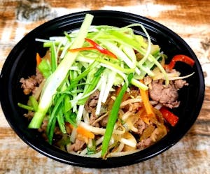 Order Bulkoki (Stir-fried marinated beef w/mushroom&scallions) food online from Jang Dok Dae store, Queens on bringmethat.com