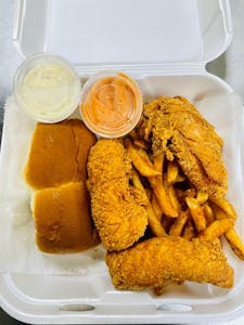 Order 6. Tenders (3) COMBO food online from GJ Fish & Chicken store, Kansas City on bringmethat.com