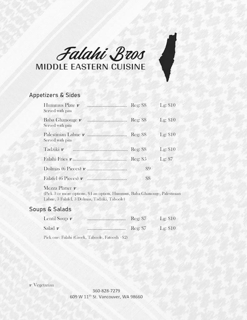 Menu Falahi Bro s Middle Eastern Cuisine menu-falahi-bro-s-middle-eastern-cuisine