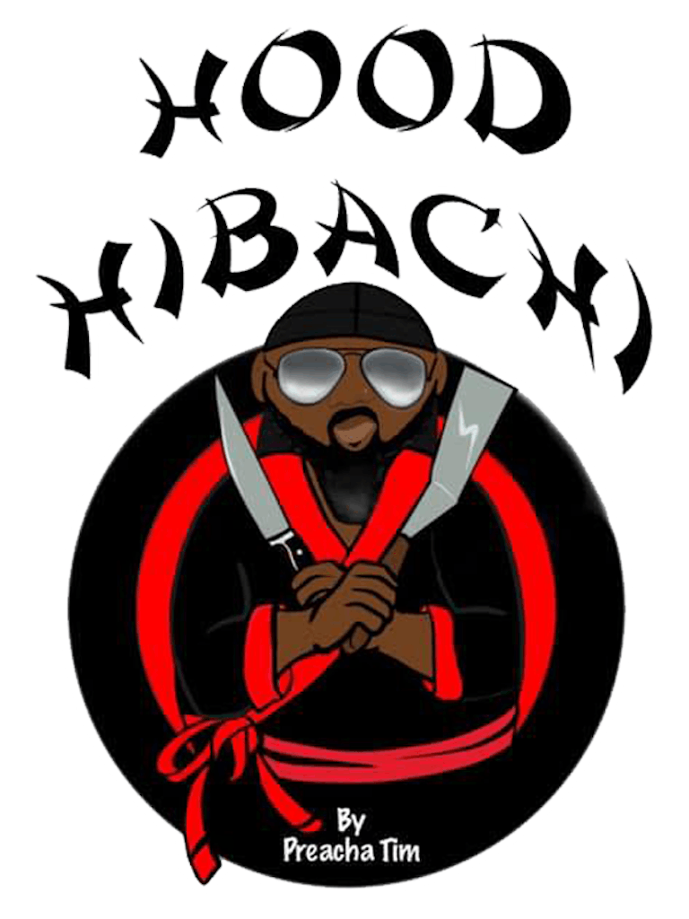 Hood Hibachi by Preacha Tim Logo