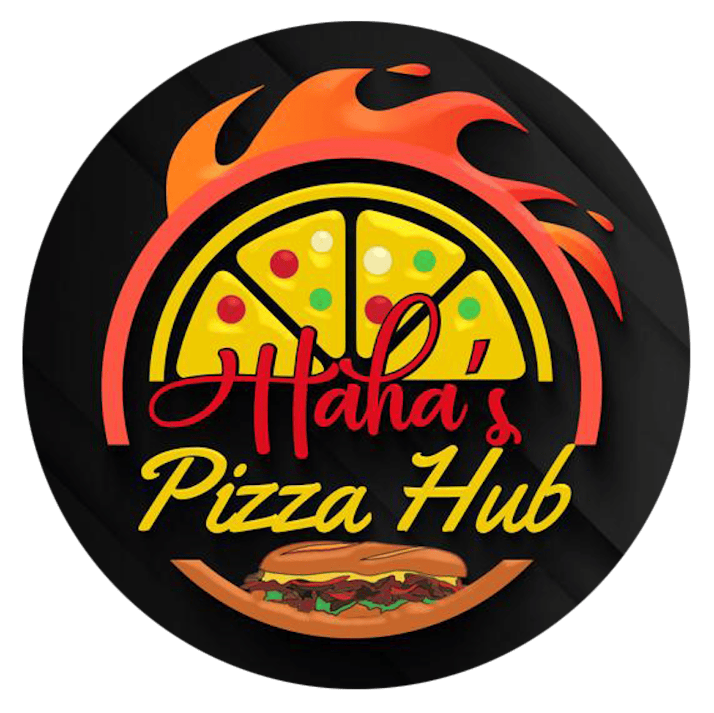 Haha's Pizza Hub Logo