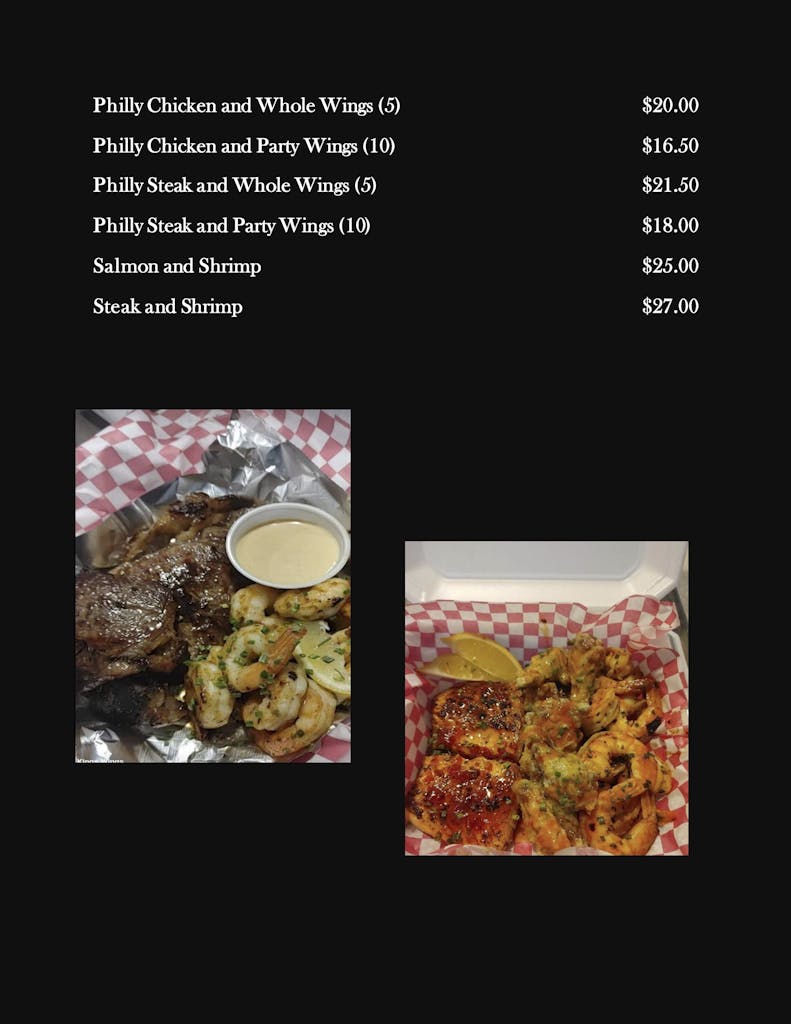 Menu KINGS WINGS & THINGS