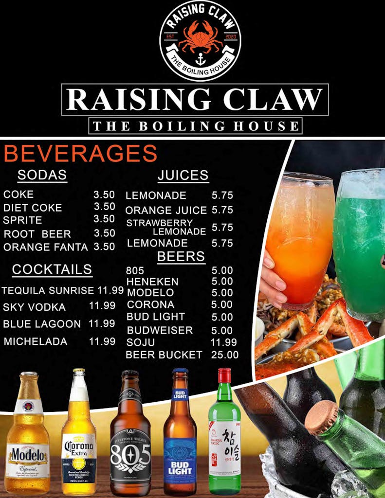 Menu Raising Claw