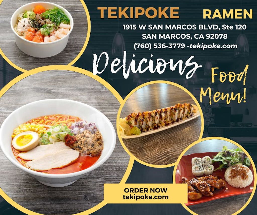 TEKIPOKE - SAN MARCOS, CA 92078 (Menu & Order Online)