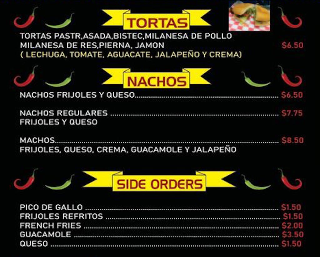 Menu - Tacos Dos Carnales