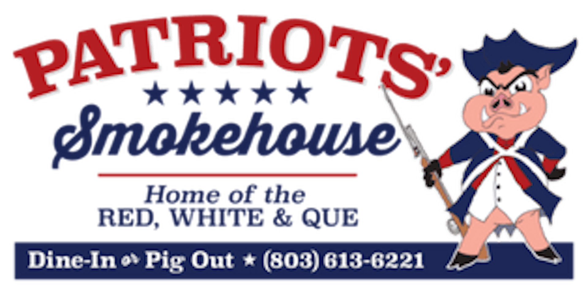 Patriots' Smokehouse restaurant in South Carolina - healthy menu with nutrition facts and calories