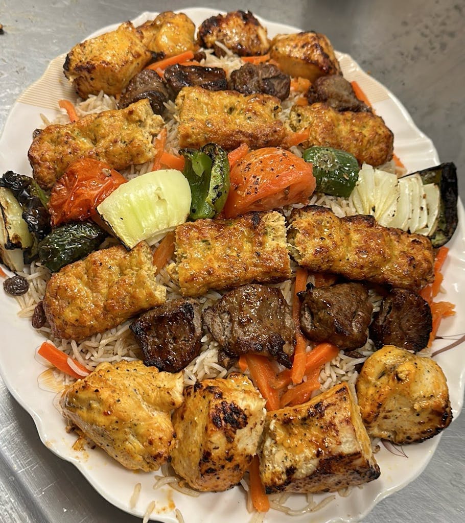 Home Jersey Kabob Platter & Grill