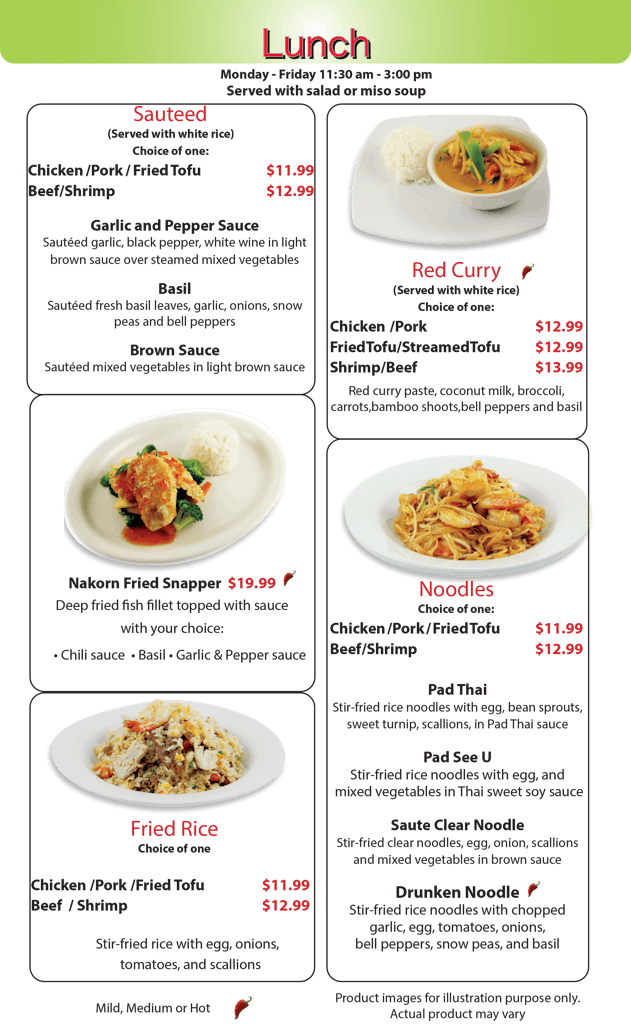 Menu Nakorn Roll & Bowl