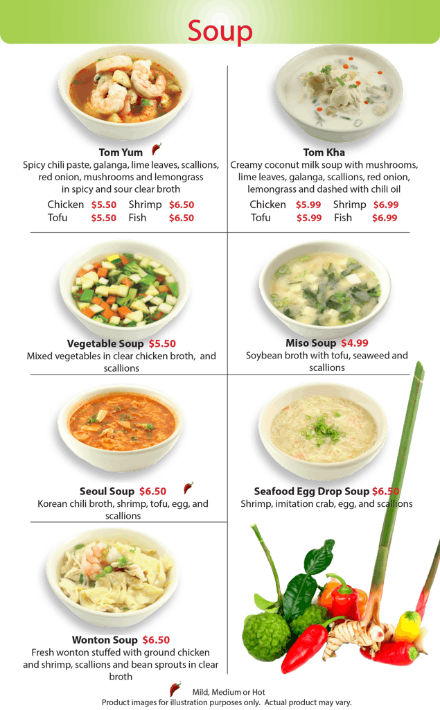 Menu Nakorn Roll & Bowl