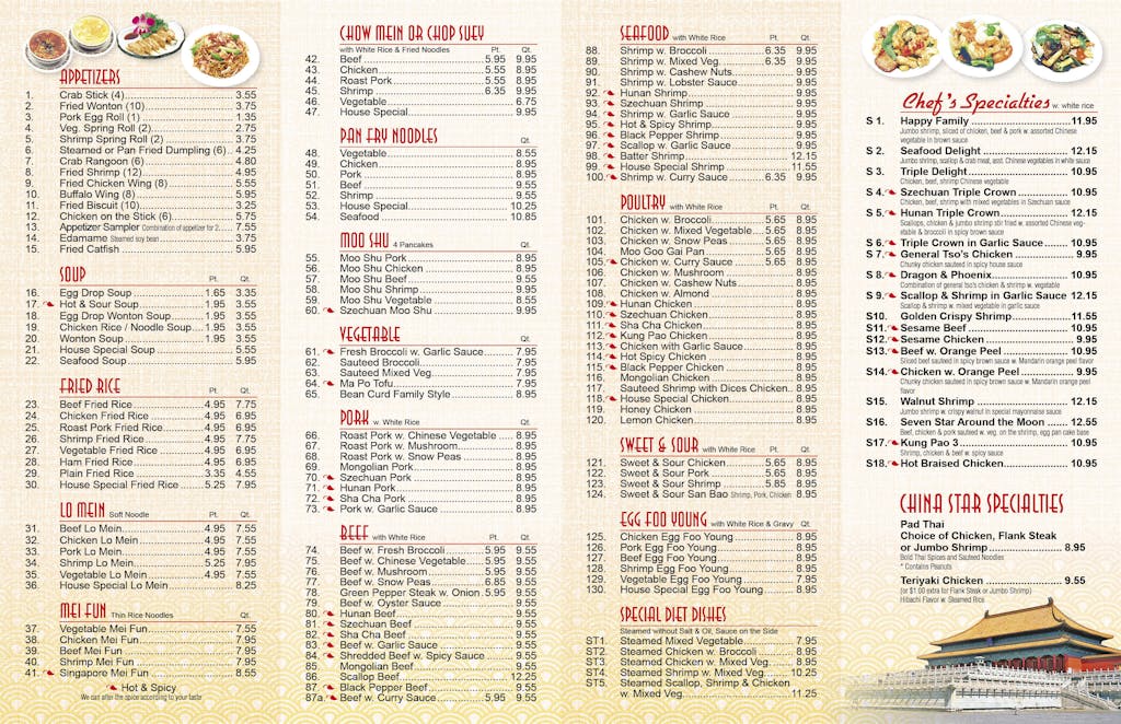 Menu China Star menu-china-star