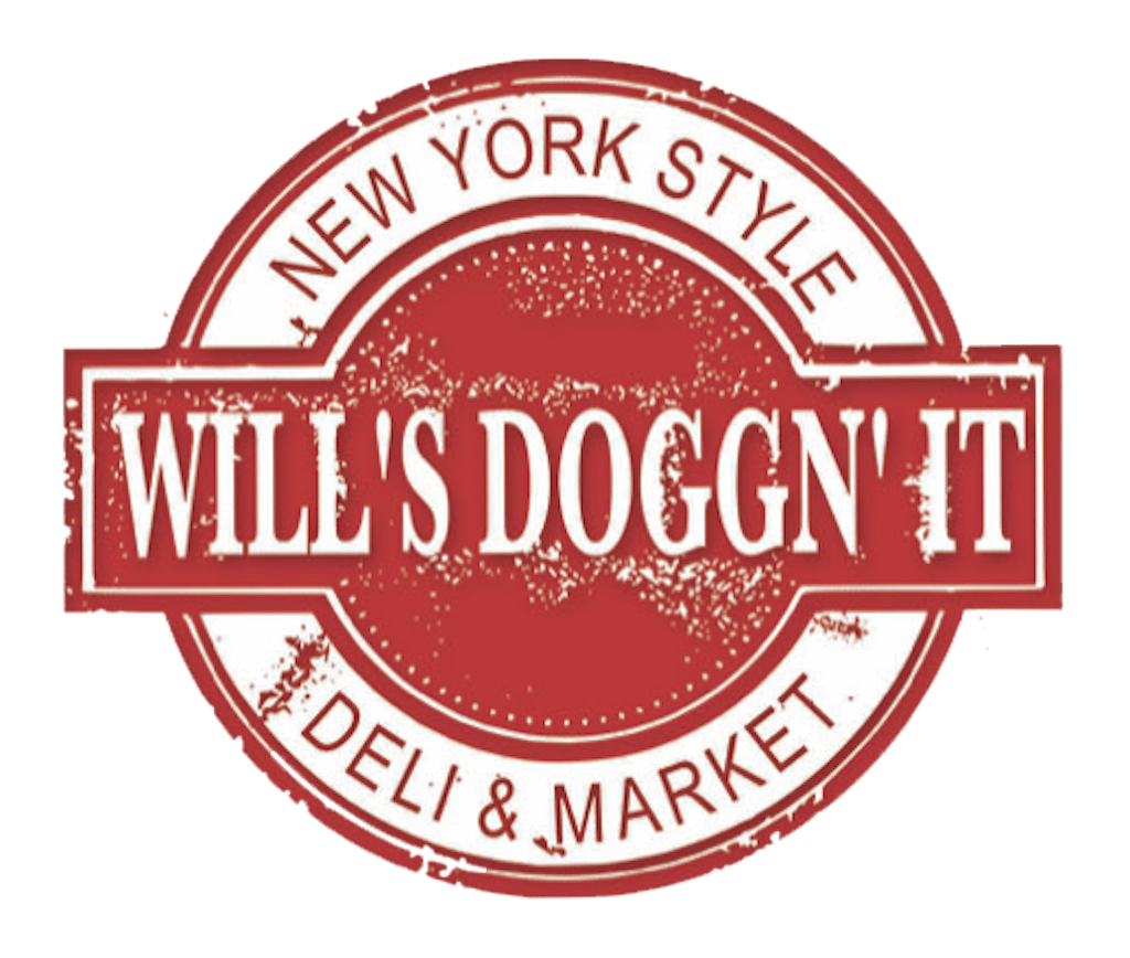 Will's Doggn' It Deli And Market Logo