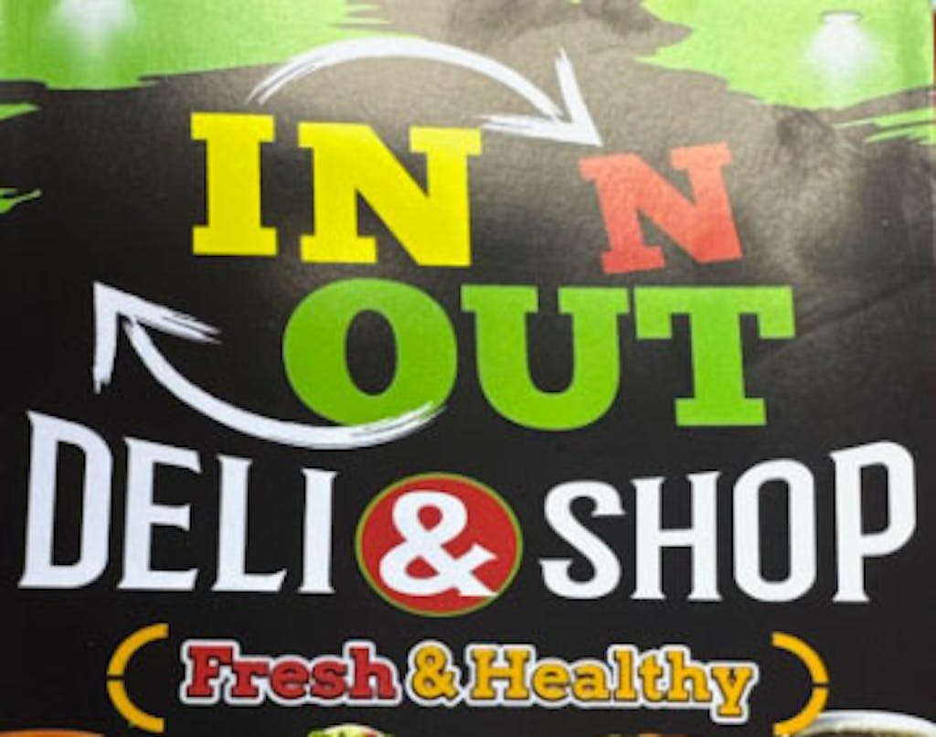 In And Out Deli And Shop Logo
