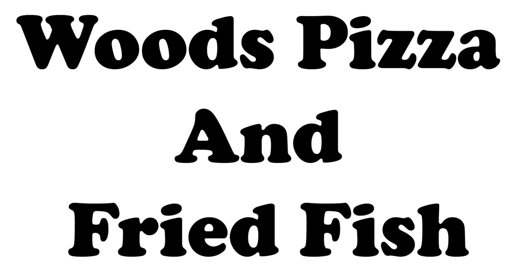 Woods Pizza And Fried Fish Logo