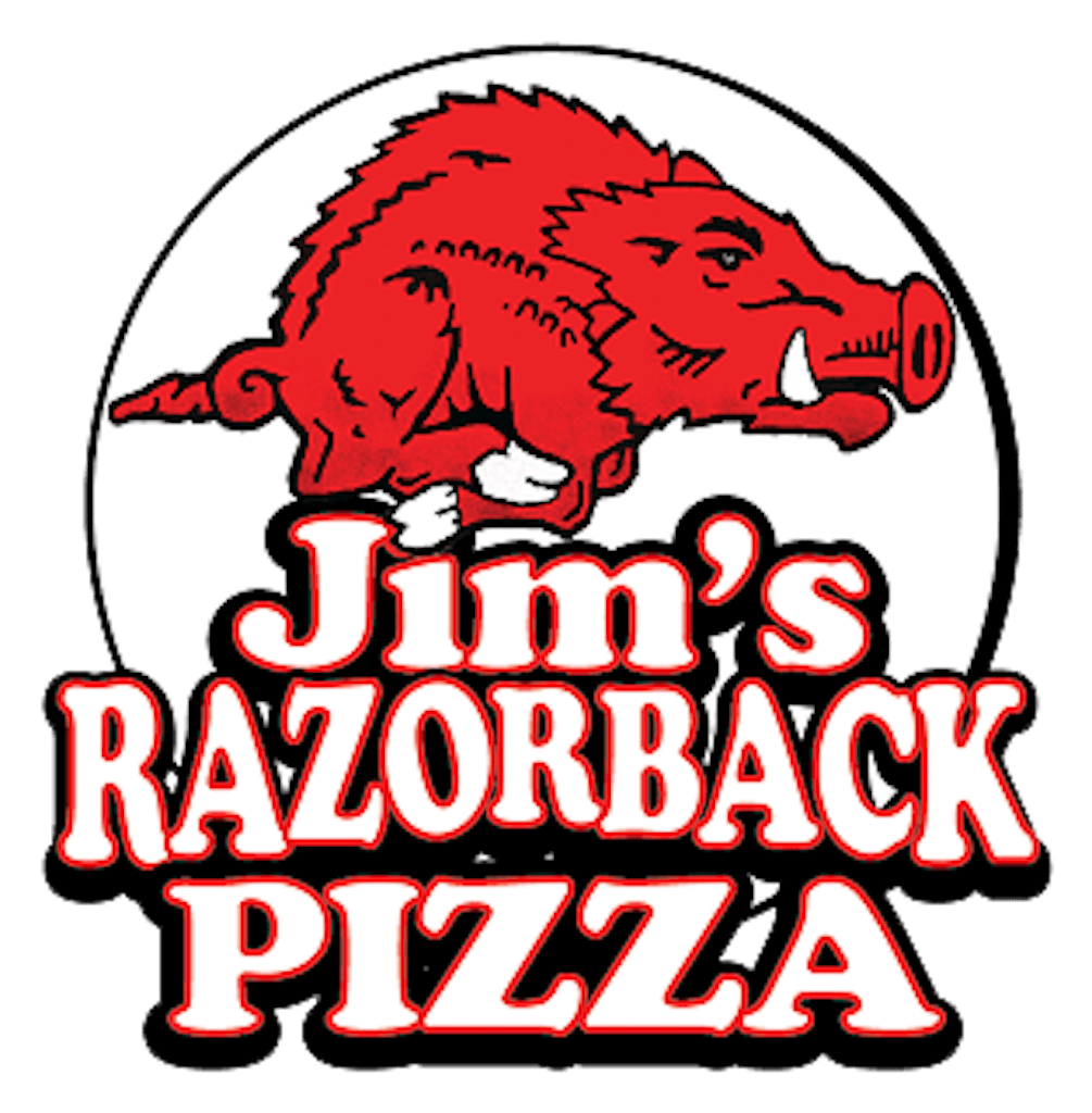 Jim's Razorback Pizza Logo