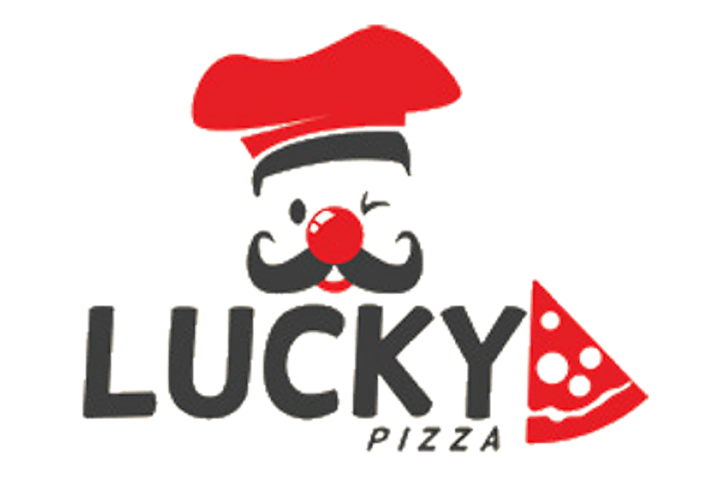 Lucky pizza Logo