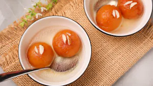 Gulab Jamun Indian Milk Donuts
