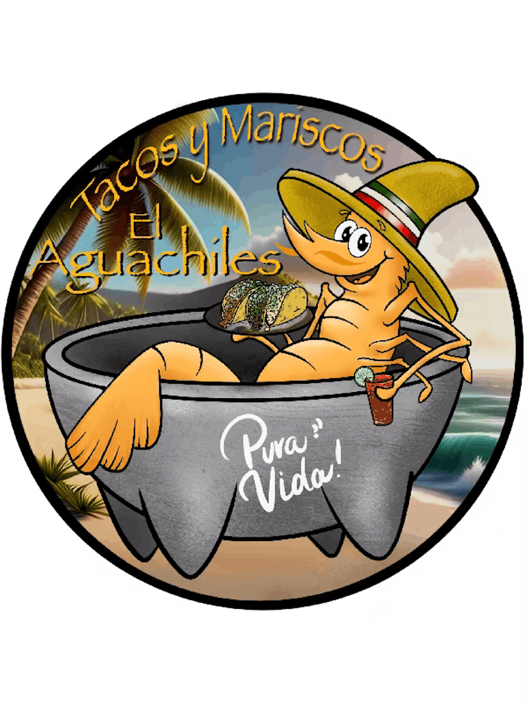Tacos y Mariscos El Aguachiles  Logo