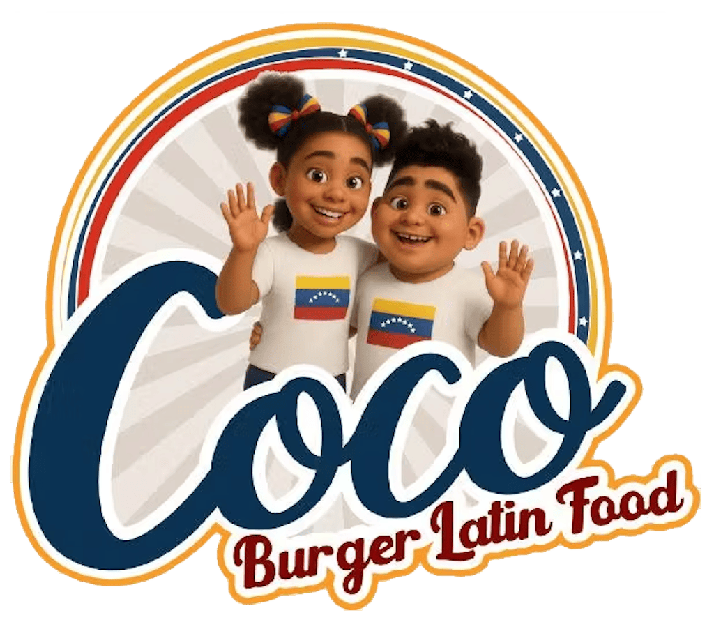 Coco Burger Latin Food Logo