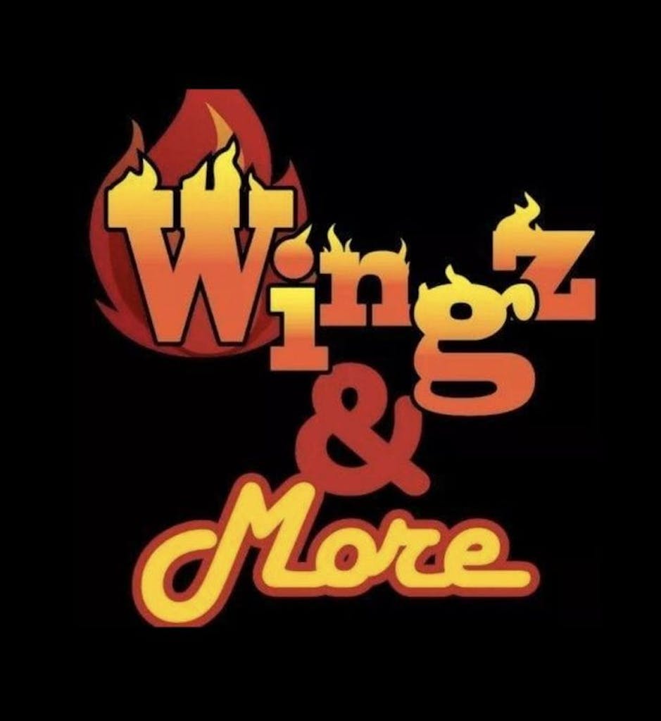 Wings & More Food Hut Logo