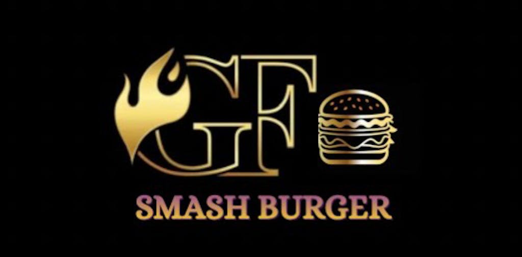 Gold Flame Smash Burgers Logo